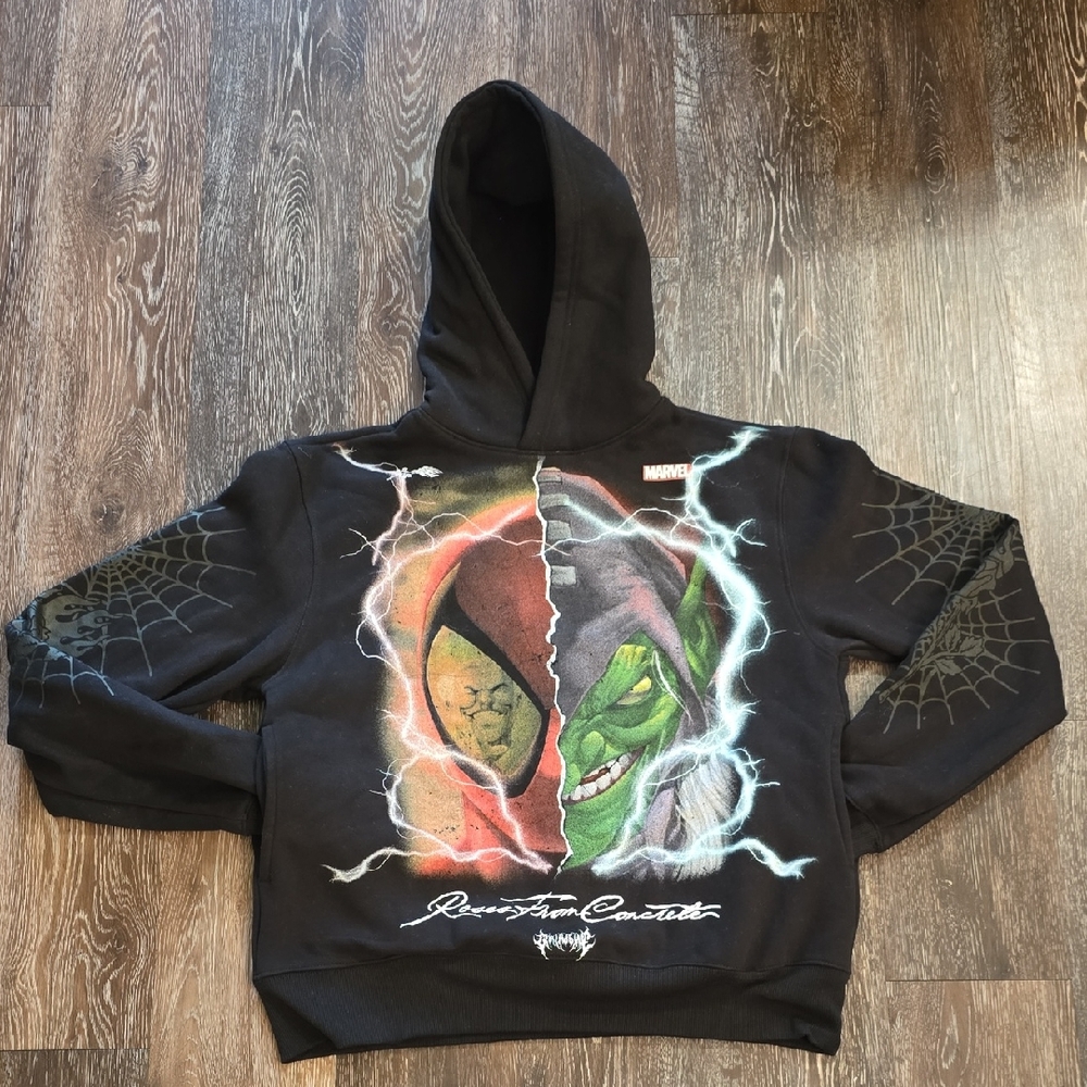 CIVIL REGIME X MARVEL SPIDER-MAN X GREEN GOBLIN SPIDER GOBLIN HOODIE Size S NWOT